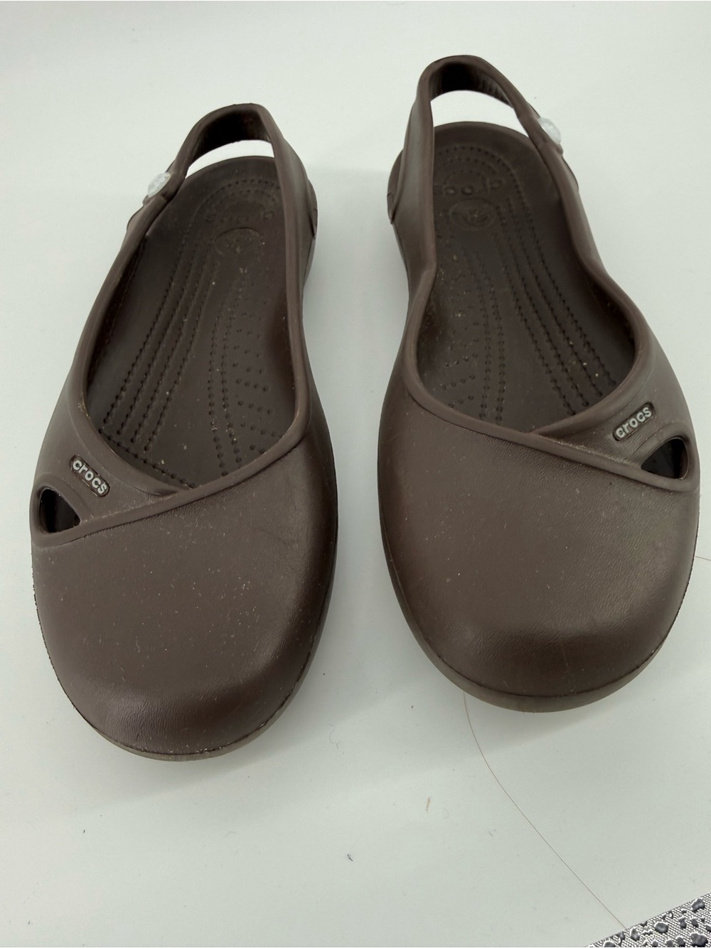 Crocs Olivia Slingback Ballet Flats Espresso Brown Women’s Size 11W